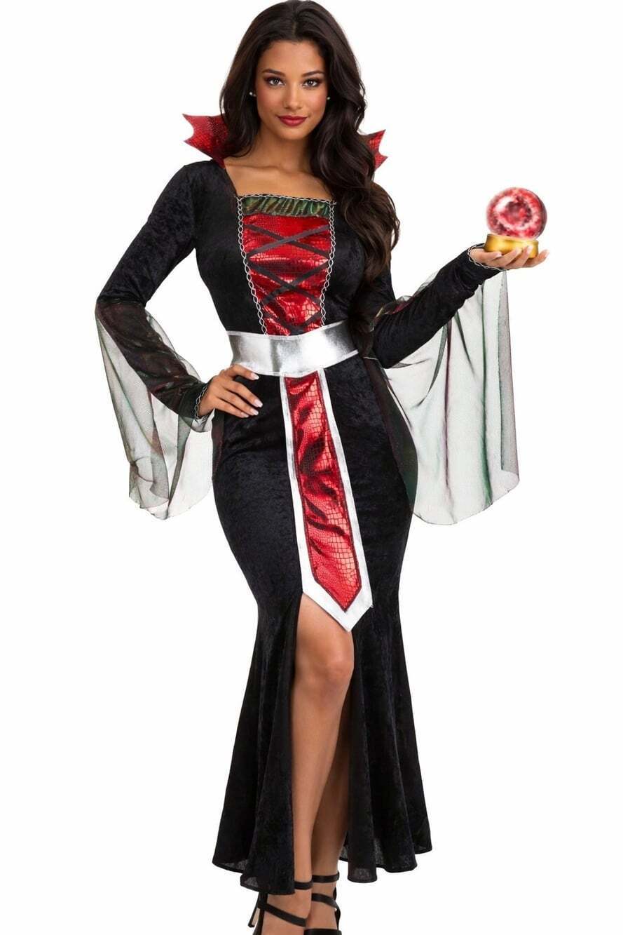 Women's Mystic Sexy Sorceress Costume Dress Small NWT New Halloween Cosplay Sz S